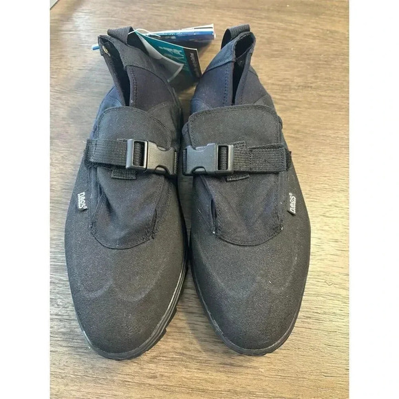 NEOS Unisex Black Over shoes Waterproof Nylon Ankle Rain Boots Non-Slip Sole - Picture 1 of 7